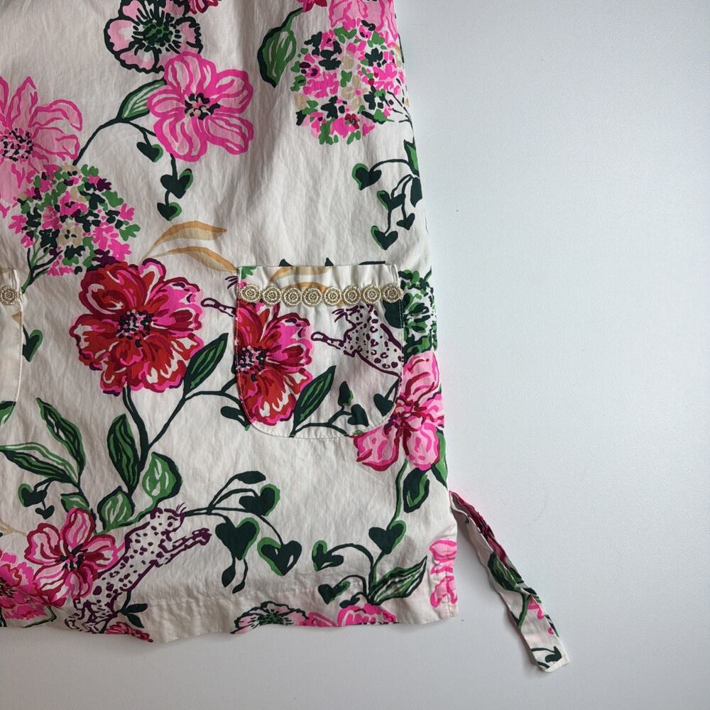 Lilly Pulitzer Girls Size 8 Little Lilly Classic Floral Shift Dress Pink Green - Picture 9 of 14